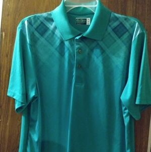 Men's Ben Hogan Performance Golf Polo Shirt Short Sleeve, M, Green, pre-owned